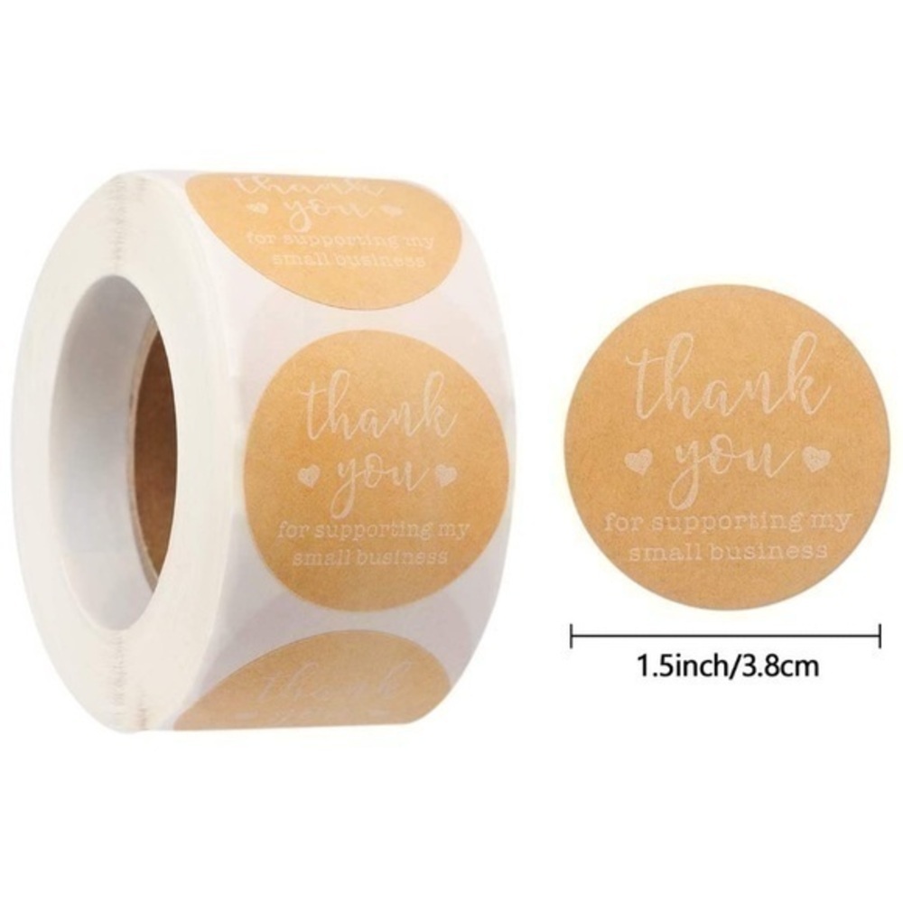 150- 1.5inch Thank You Sticker​